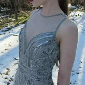 Silver mermaid dress